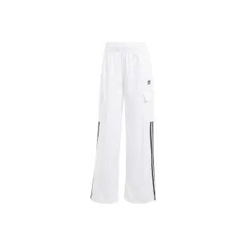 Adidas Originals 3 Stripes Cargo Trousers Knitted Sweatpants Women's White