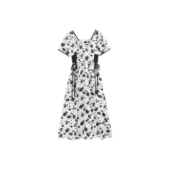 ETSE Short Sleeved Dresses Women's Multicolor
