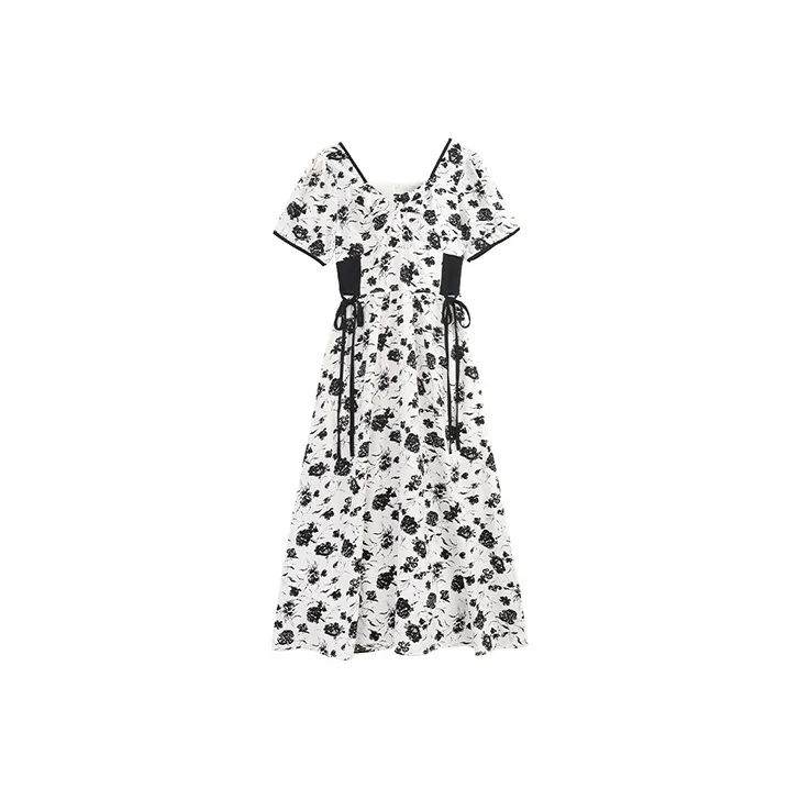 ETSE Short Sleeved Dresses Women's Multicolor-0
