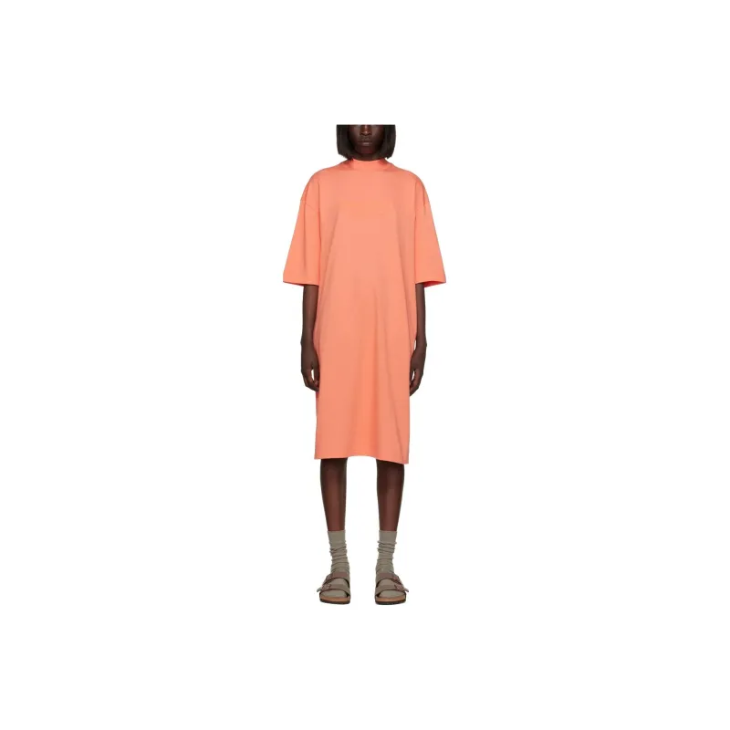Fear Of God Essentials Short-Sleeved Dresses Women's Coral-0