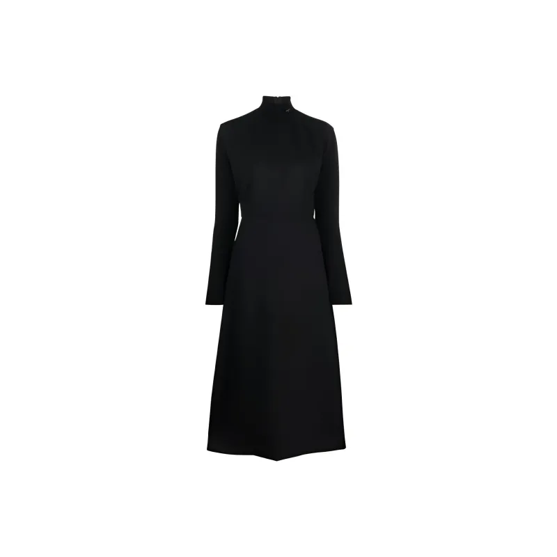 PRADA FW22 Long Sleeved Dress Women's Black-0