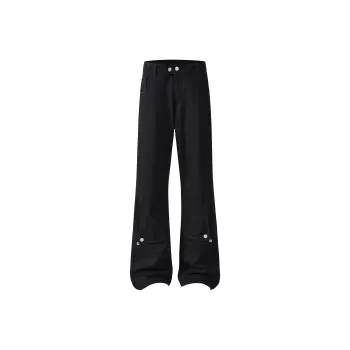 Wen Shan Jeans Unisex Black Pants
