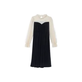 GOELIA Long Sleeved Dress Women's Black