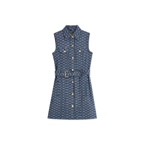 MICHAEL KORS Sleeveless Dresses Women's Denim Blue
