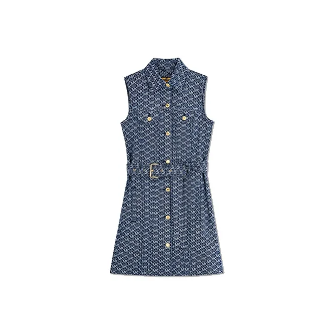 MICHAEL KORS Sleeveless Dresses Women's Denim Blue-0