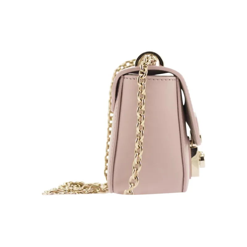 Furla Metropolis Collection Leather Shoulder Bag Women's Pink-2