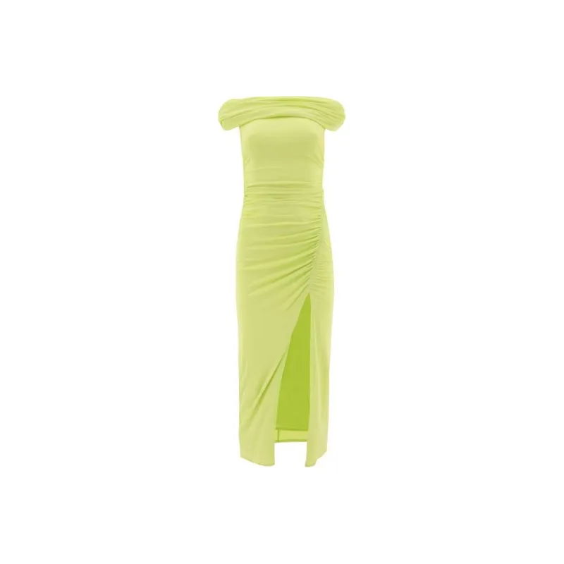 Self portrait Off shoulder Draped Midi Dress-0