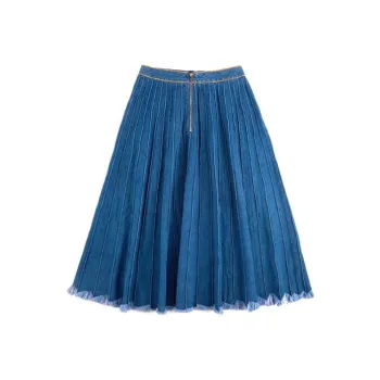 BOY BY BOY Denim Long Skirts Women's Blue