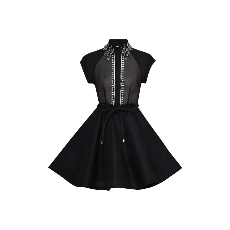 Zimmermann SS24 Short-Sleeved Dresses Women's Black-0