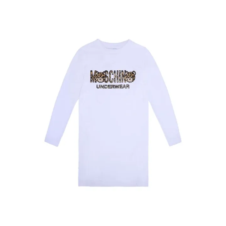 MOSCHINO Long-Sleeved Dresses Women's White-0