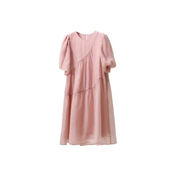 Shavani Short-Sleeved Dresses Women's Peach Pink