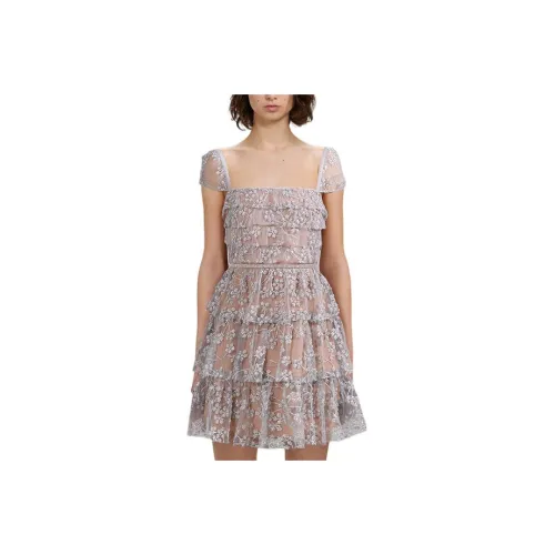 Self portrait Short Sleeved Dresses Women's Gunmetal