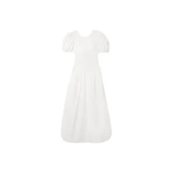 GANNI Short-Sleeved Dresses Women's White