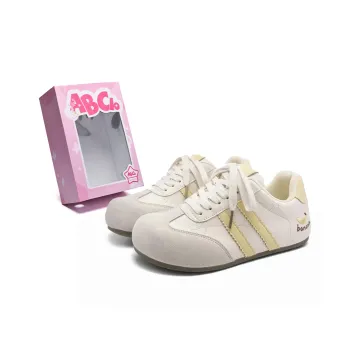 ABCIO Skateboard Shoes Women's Low Top Apple Red/Banana Yellow