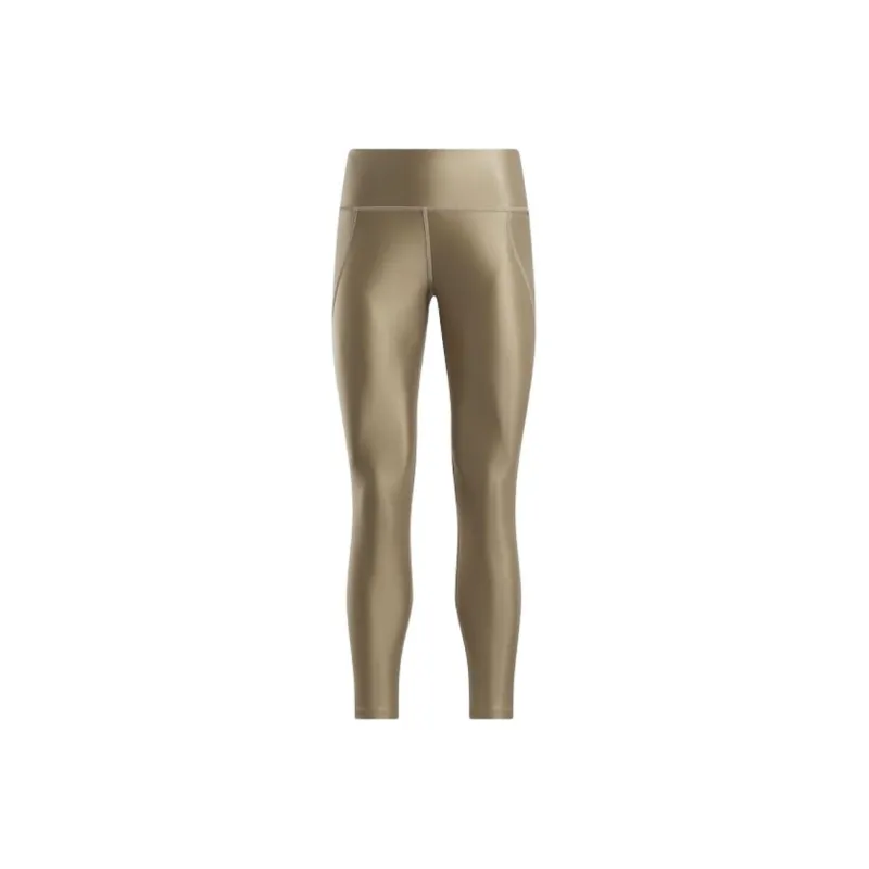 Reebok Lux Shine High-Rise Leggings Casual Pants Women's Egg Stone Beige-0