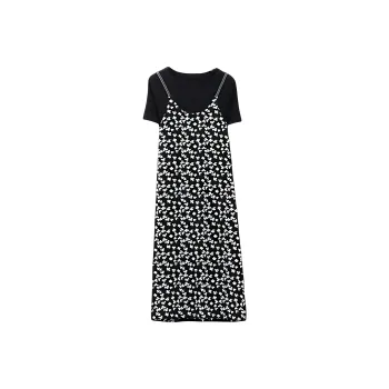 IHIMI Short Sleeved Dress Women's Multicolor
