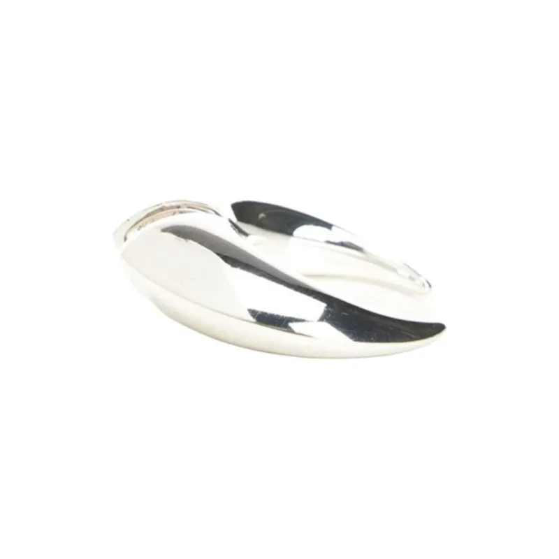 Marine Serre Tin Earrings Unisex Silver-1