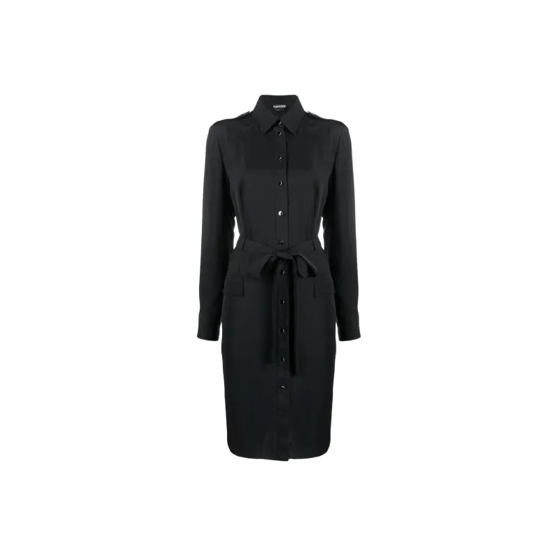 TOM FORD Long-Sleeved Dresses Women's Black-0