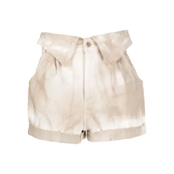 Stella McCartney Folded Waistband Denim Shorts