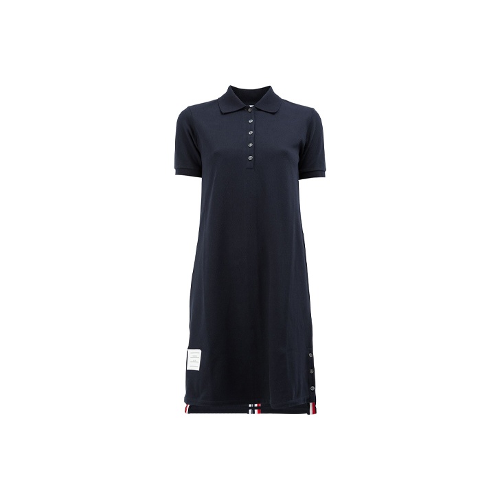 RWB ストライプ ポロ ドレス Thom Browne RWB-stripe Polo Shirt Dress | Grey | FARFETCH CA