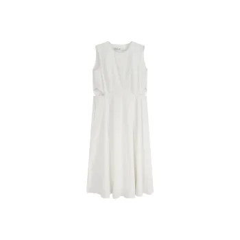 CALVIN KLEIN Sleeveless Dress Women's Moon White