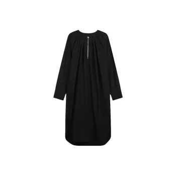 Roselingling Long-Sleeved Dresses Women's Elegant Black