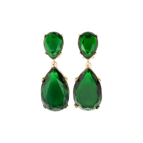 Kenneth Jay Lane Emerald embellished Earrings
