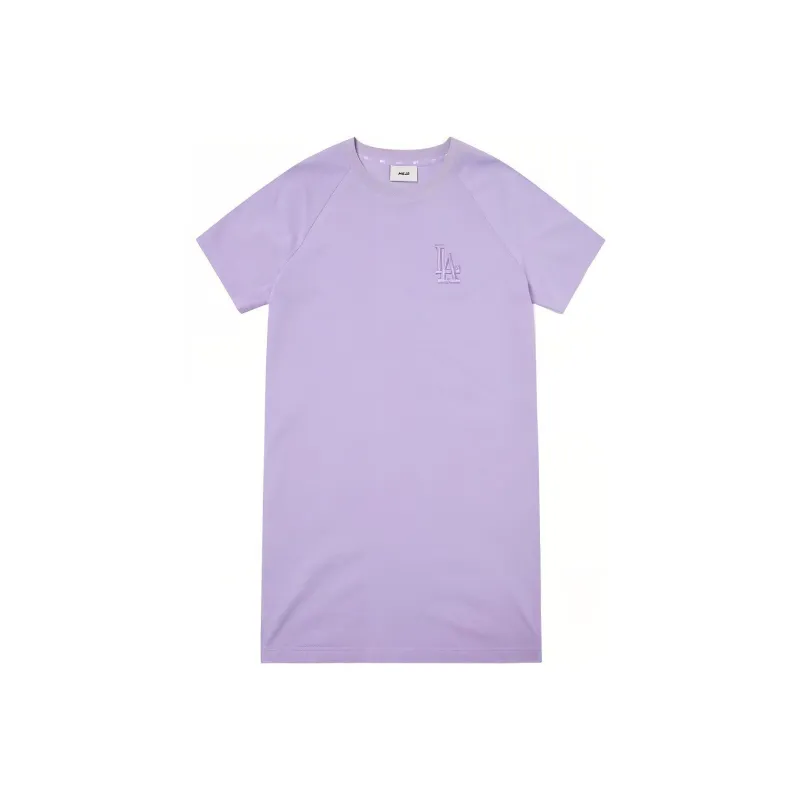 MLB Short Sleeved Dresses Women's Purple-0