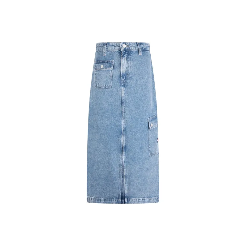 Tommy Hilfiger Denim Long Skirt Women's Denim Blue-0