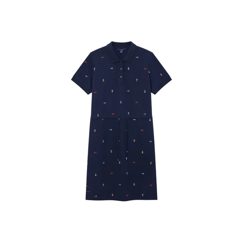 NAUTICA Short Sleeved Dresses Women's Navy Blue-0