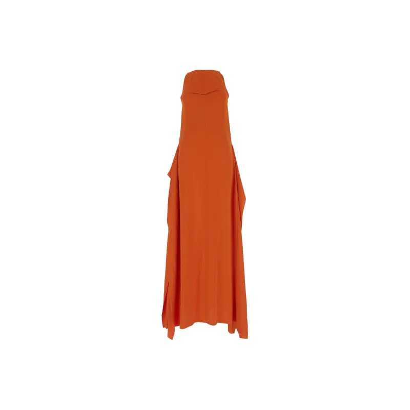 Lanvin Sleeveless Dresses Women's Bright Orange-0