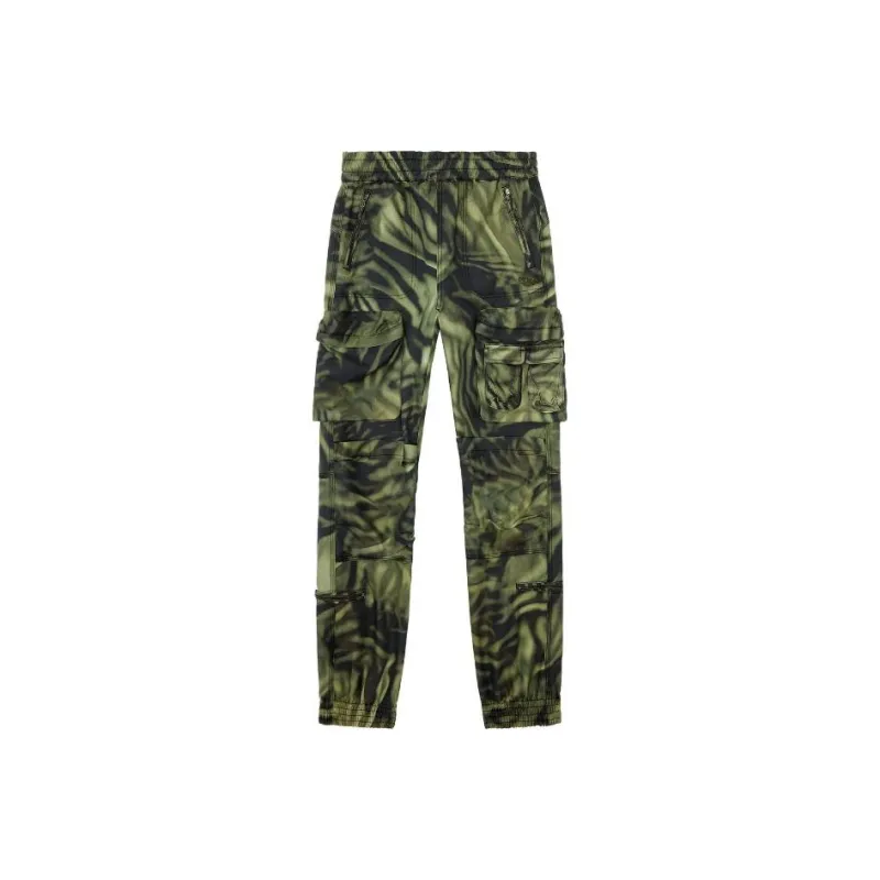 DIESEL P-Mirow Zebra-Camo Printed Cargo Pants-0