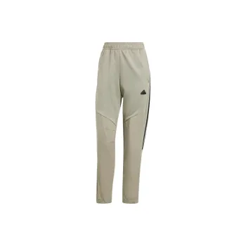 Adidas Tiro Material Mix Tracksuit Bottoms Knitted Sports Pants Women's Pebble Gray