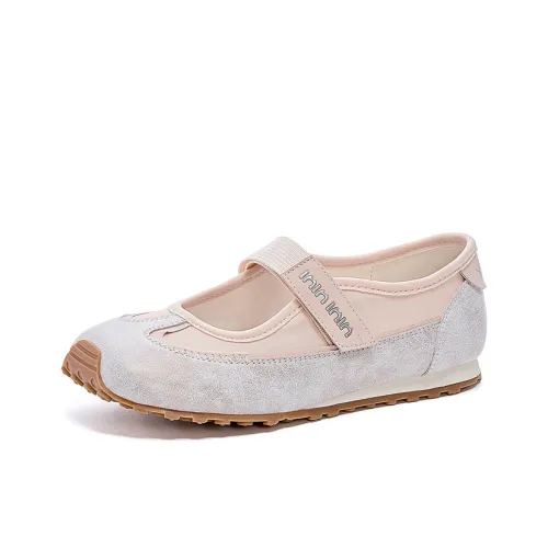 JOSINY Vintage Low Vamp Mary Jane Unlined Shoes Low Top Casual Shoes Women's Beige Pink