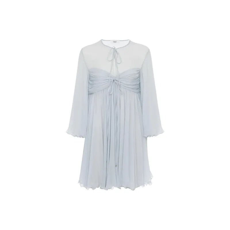 Chloé Pleated Mini Dress-0