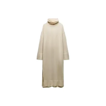 ZARA Long-Sleeved Dresses Women's Beige