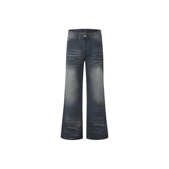 YUZHAOLIN Casual Versatile Floor Length Pants Unisex Vintage Blue