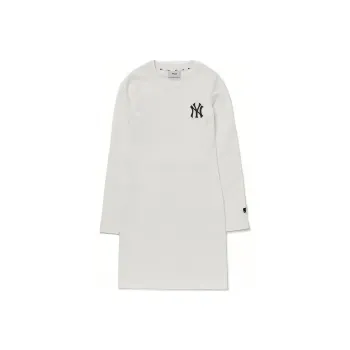 MLB New York Yankees Long Sleeved Dresses Women's White