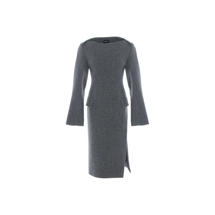 WE11DONE Long Sleeved Dresses Women's Gray-0