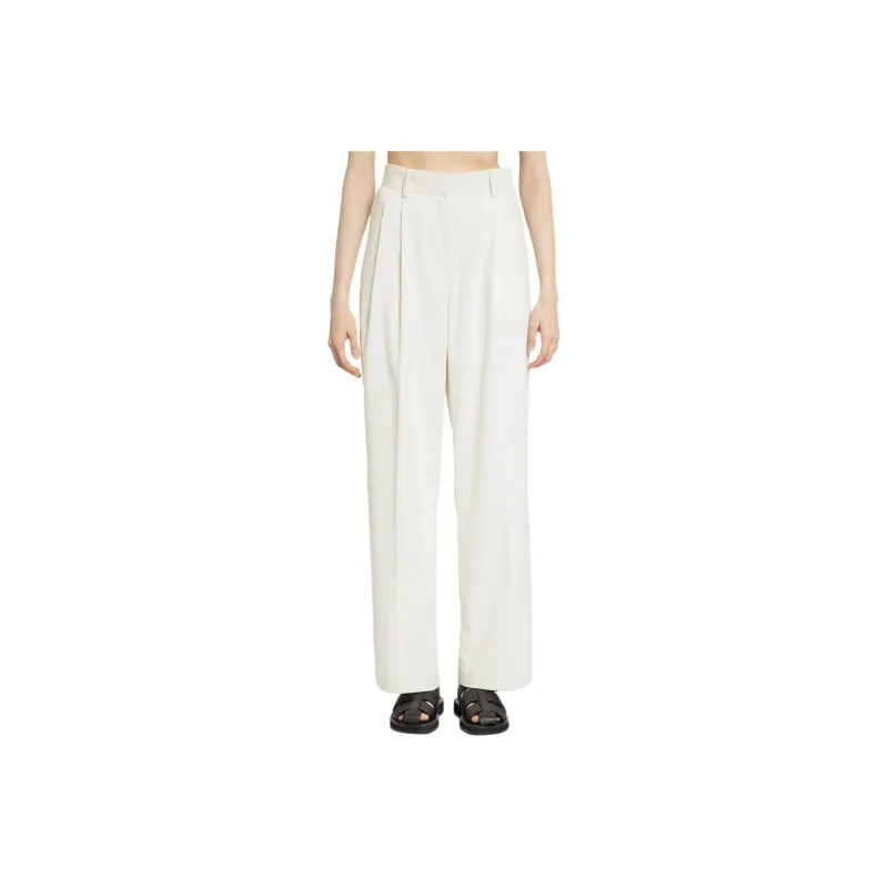 TOTEME High Waisted Straight Leg Pants-0