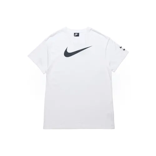 Nike Sportswear Swoosh Short Sleeved Dresses Women's White