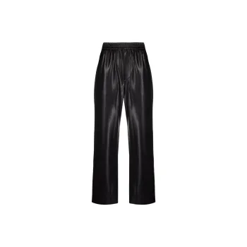 NANUSHKA Leather Pants Women's Black