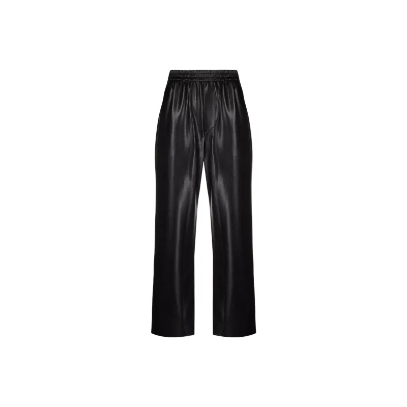 NANUSHKA Leather Pants Women's Black-0