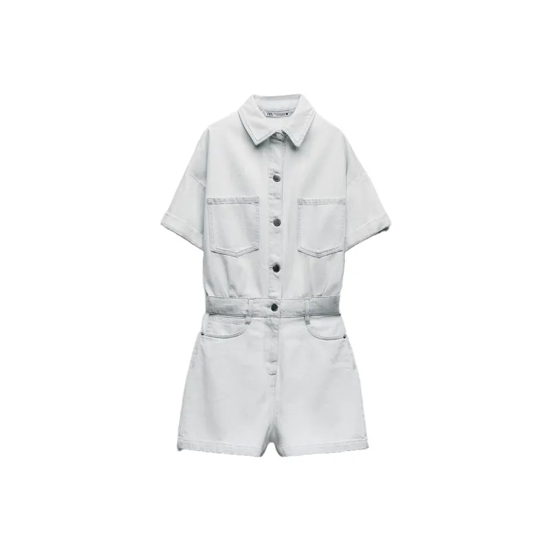 ZARA Jumpsuits Women's Blue-0