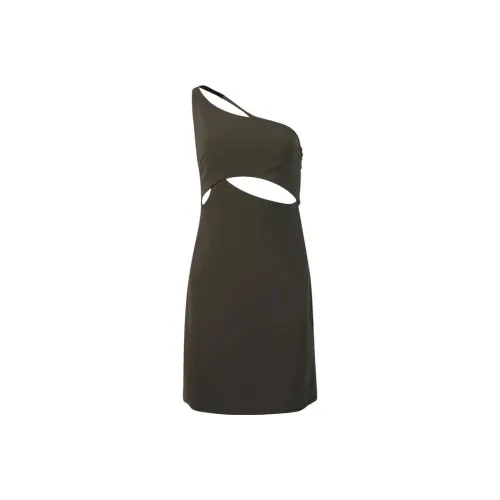 Givenchy Cocktail Dress Asymetric 'Military Green'