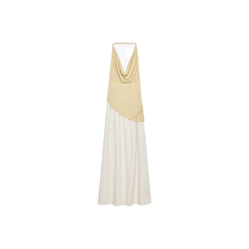 ZARA Slip Dresses Women's Beige-1