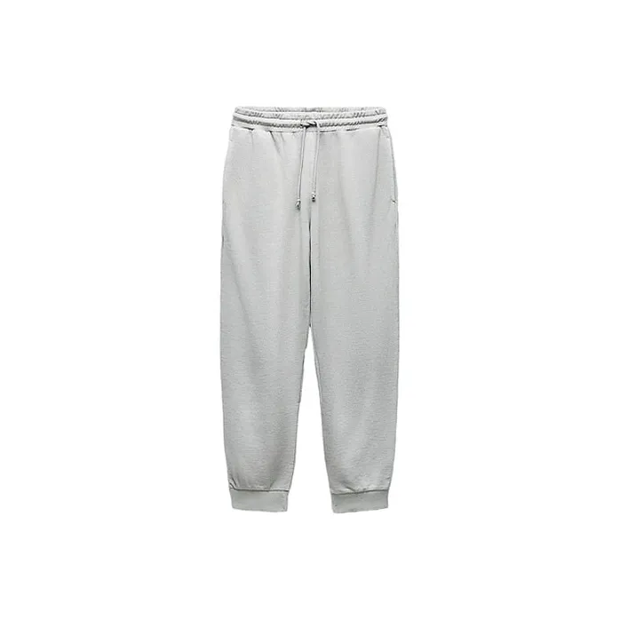 ZARA Knitted Sweatpants Women's Light Gray-0