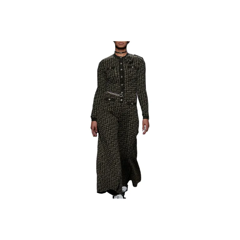 CHANEL Jumpsuits Women's Black Gold-0