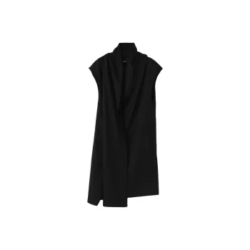 Yohji Yamamoto Short Sleeved Dress Women's Black