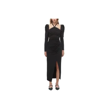 Self portrait Long Sleeved Dress Women's Black